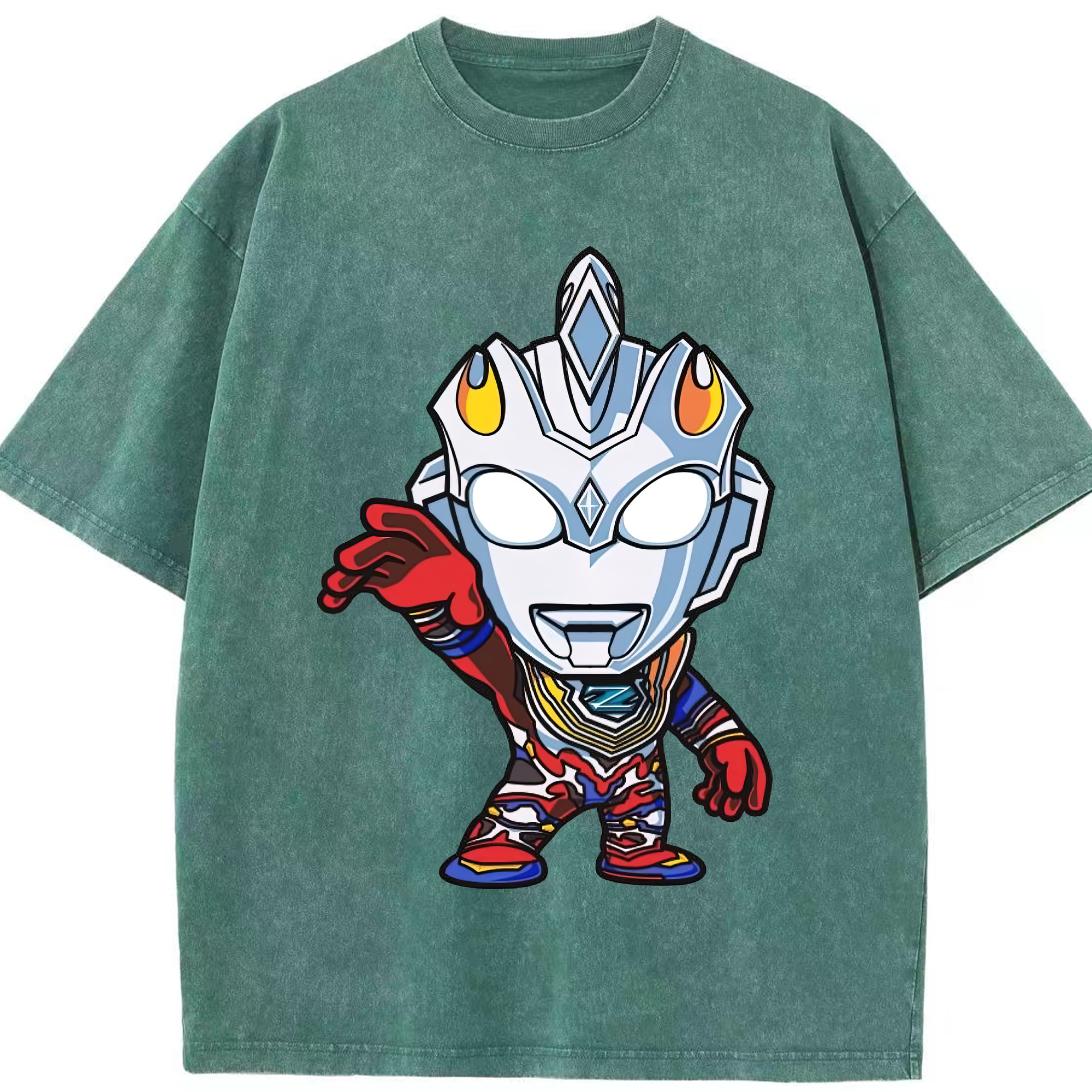 （画像用） ウルトラマン Ultraman 綿100% ヴィンテージ風 半袖Tシャツ（フロントプリント）